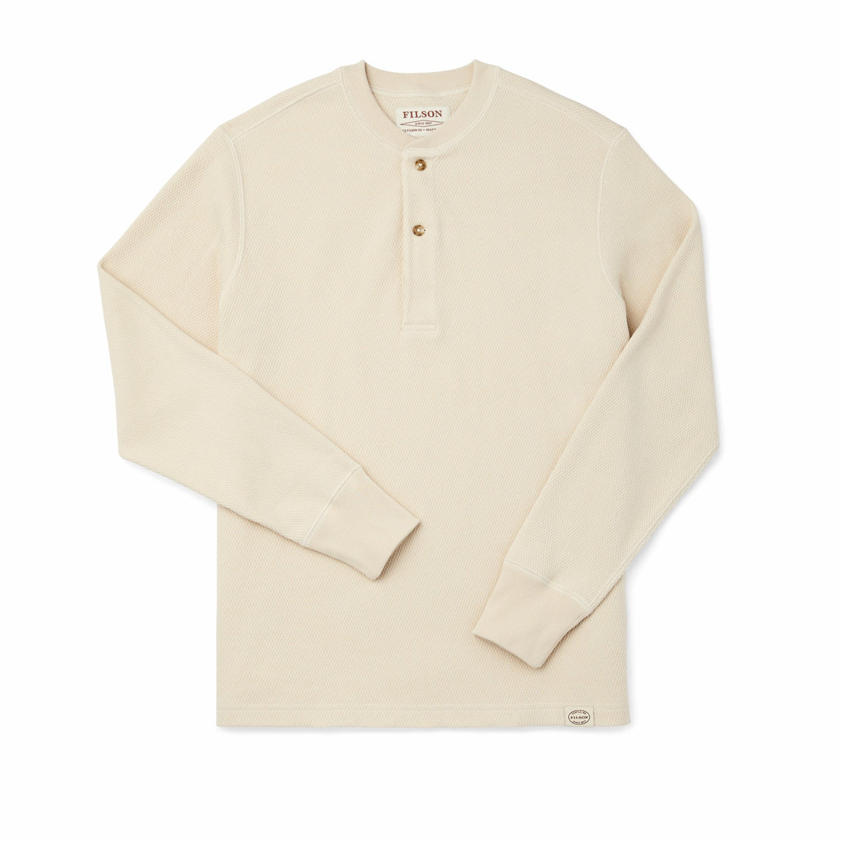Filson Deals / Men's 100% Cotton Waffle Knit Henley
