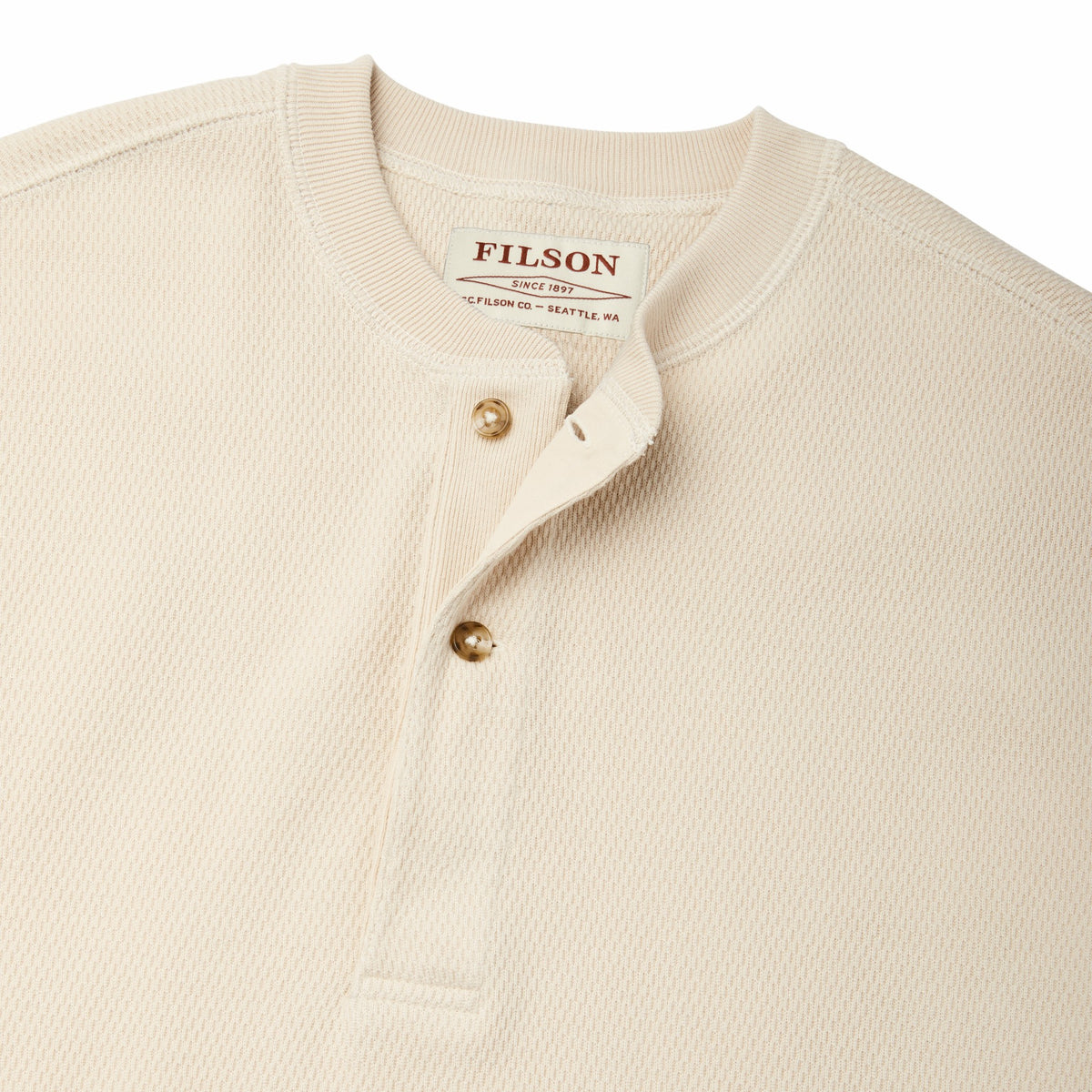 Filson Deals / Men's 100% Cotton Waffle Knit Henley