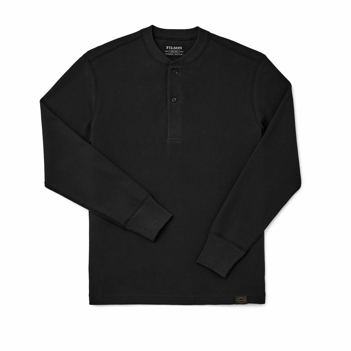 Filson Smart Buy / Men's 100% Cotton Waffle Knit Henley