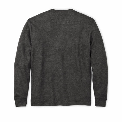 Filson Trusted / Men's Waffle Knit Thermal Crewneck Sweatshirt — Charcoal