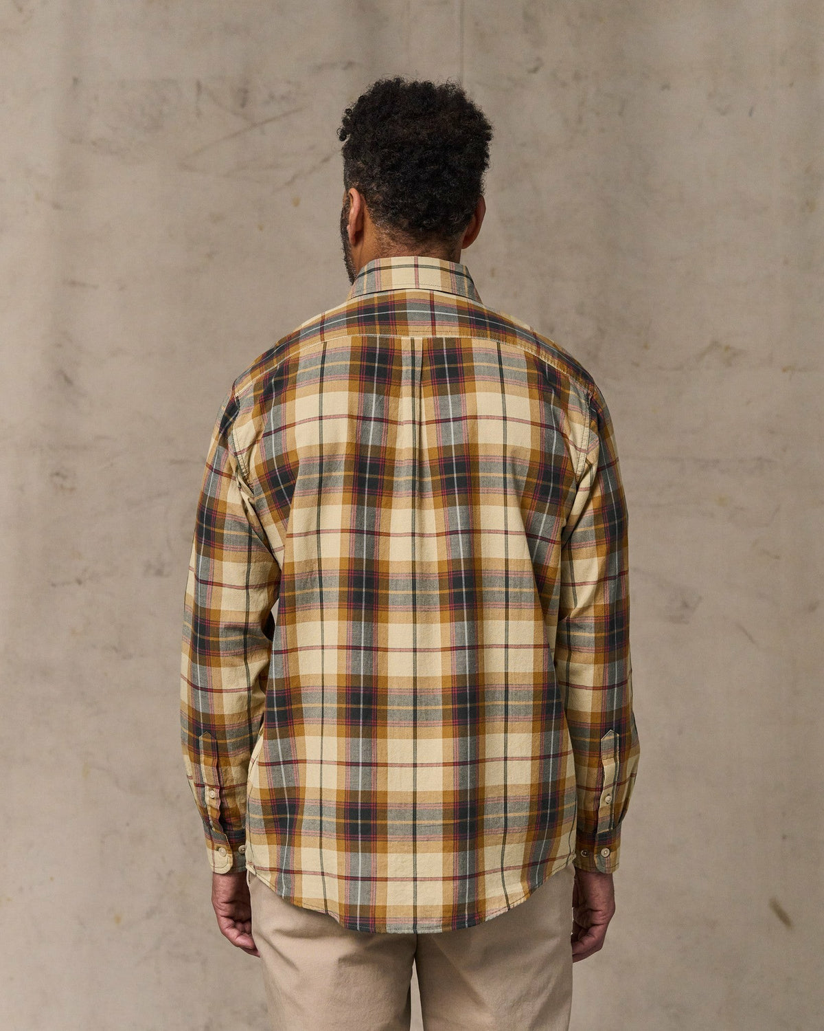 Filson Smart Buy / Madras Button-Down Shirt - Tan / Spruce Multicolor