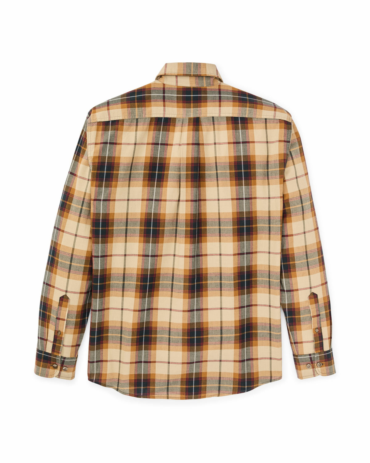 Filson Smart Buy / Madras Button-Down Shirt - Tan / Spruce Multicolor