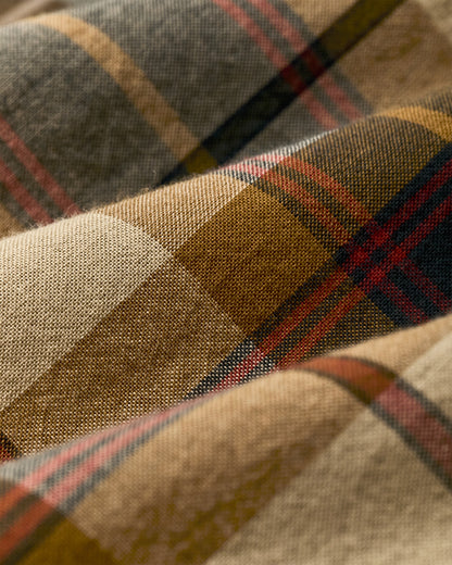 Filson Smart Buy / Madras Button-Down Shirt - Tan / Spruce Multicolor