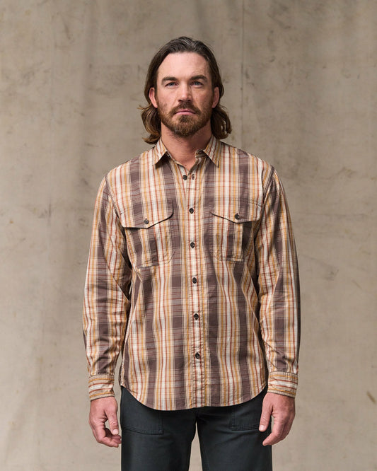 Filson Great Value / Filson's Washed Feather Cloth Shirt - Brown Multi Plaid