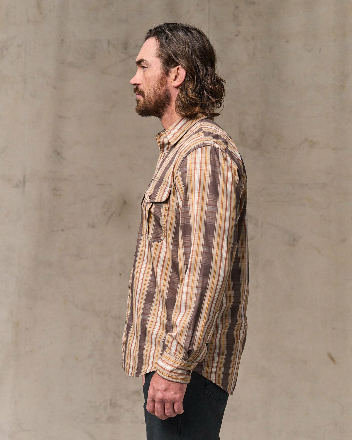 Filson Great Value / Filson's Washed Feather Cloth Shirt - Brown Multi Plaid