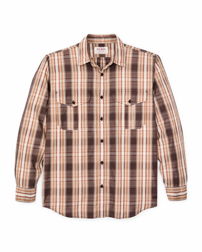 Filson Great Value / Filson's Washed Feather Cloth Shirt - Brown Multi Plaid