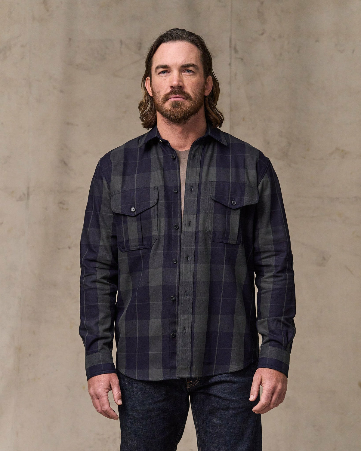 Filson Deals / Vintage Wash Alaskan Guide Shirt - Indigo / Faded Black