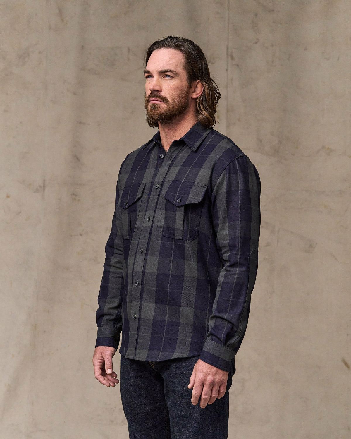 Filson Deals / Vintage Wash Alaskan Guide Shirt - Indigo / Faded Black