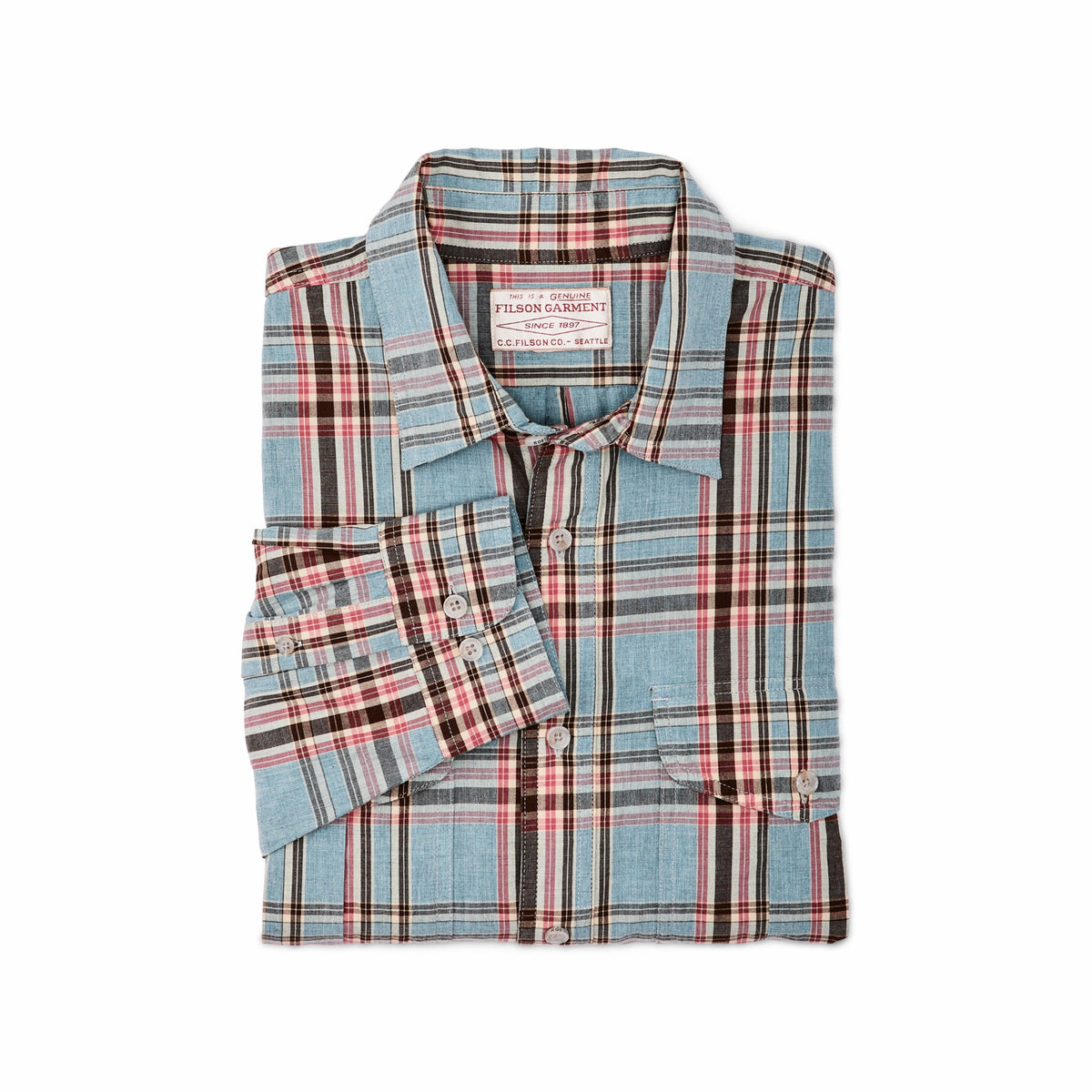 Filson Discount / Men's Washed Feather Cloth Shirt | FIlson
 – Filson