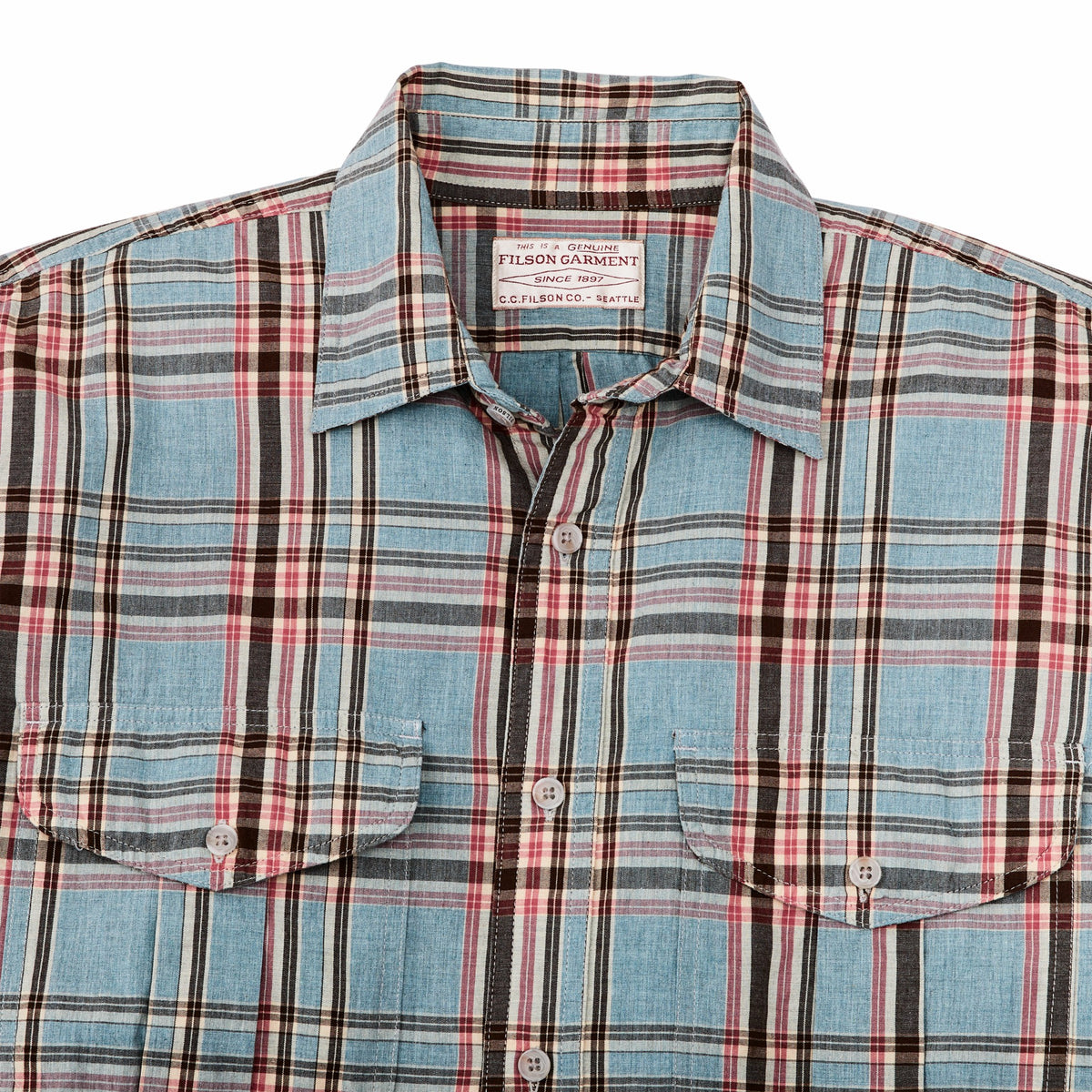 Filson Discount / Men's Washed Feather Cloth Shirt | FIlson
 – Filson