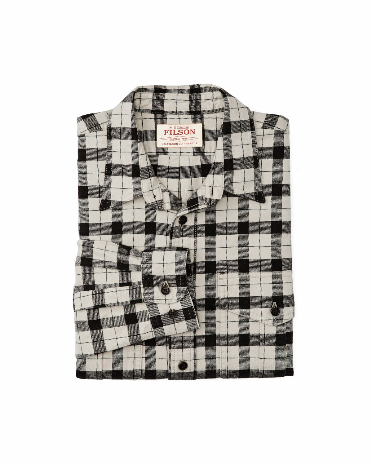 Filson Signature / Alaskan Guide Shirt - Cream / Peat / Multi Plaid