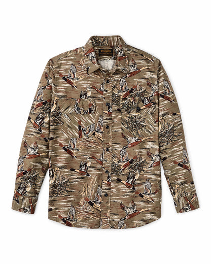 Filson Quality / Field Flannel Shirt - Brown / Marsh Mallards