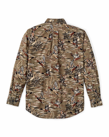 Filson Quality / Field Flannel Shirt - Brown / Marsh Mallards