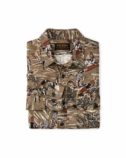 Filson Quality / Field Flannel Shirt - Brown / Marsh Mallards