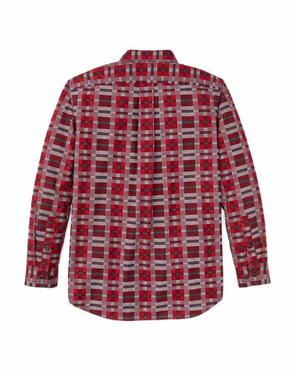 Filson Everyday / Field Flannel Shirt - Burgundy / Red Plaid