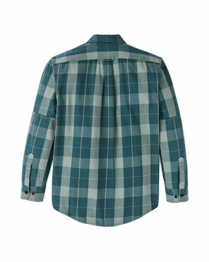 Filson Customer Favorite / Vintage Wash Alaskan Guide Shirt - Jasper / Dark Teal Plaid