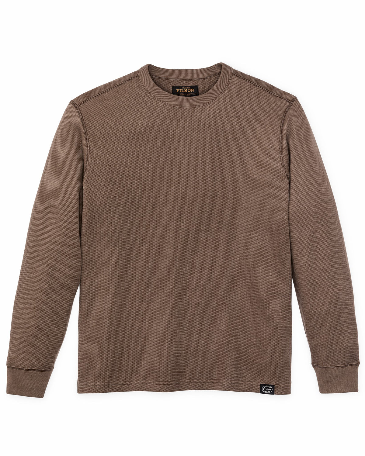 Filson Essential / Waffle Knit Thermal Crewneck - Brown