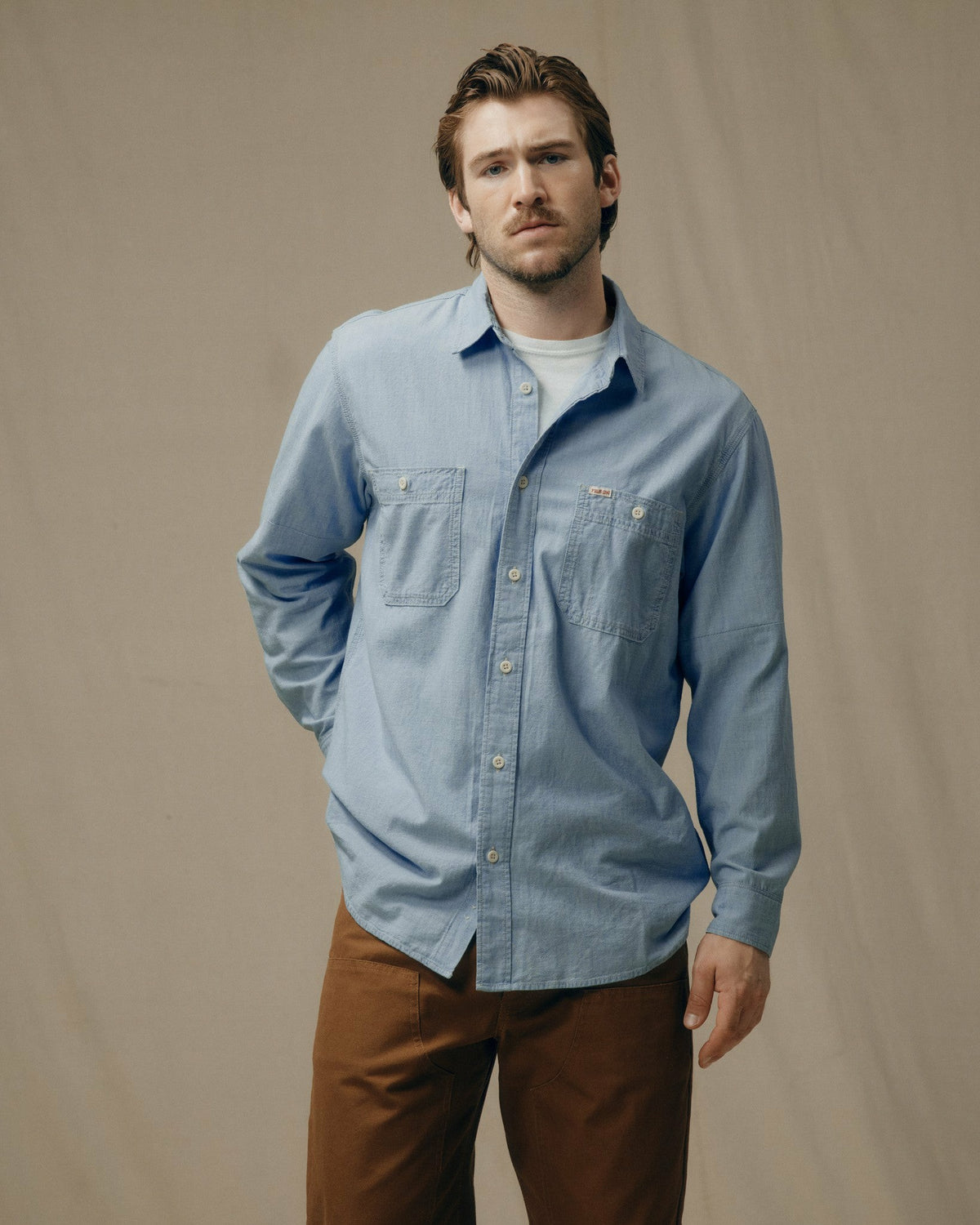 Filson Customer Favorite / Men's Long Sleeve Chambray CPO Shirt