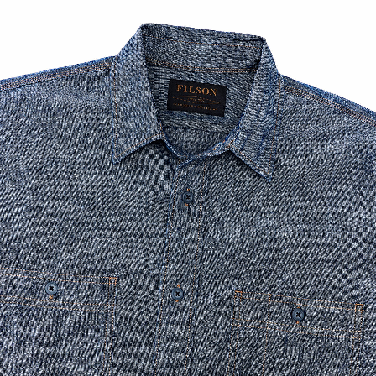 Filson Premium / Men's Long Sleeve Chambray CPO Shirt