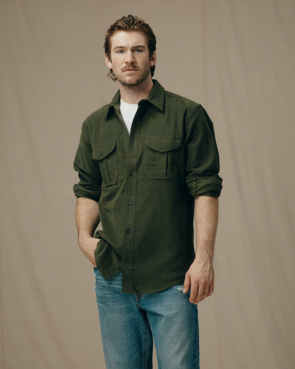 Filson Hot Sale / Men's Moleskin Seattle Shirt — Button Up Shirt
