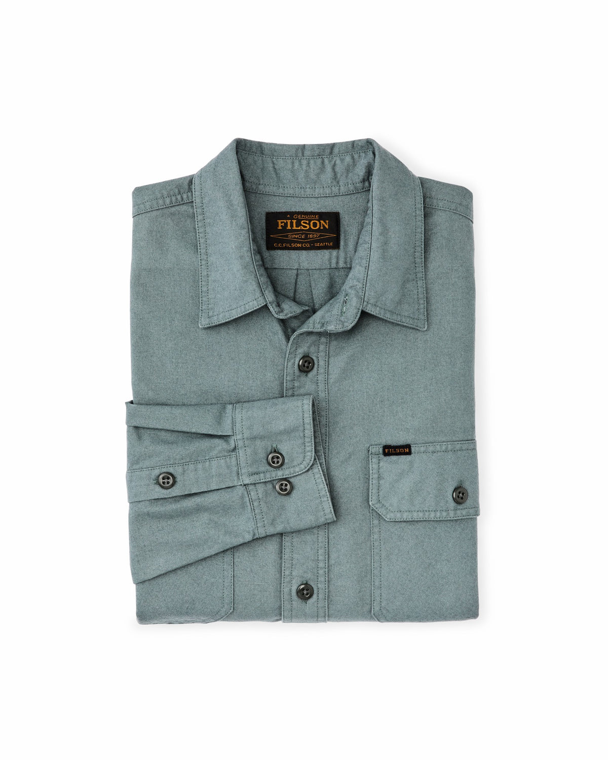 Filson Premium / Field Flannel Shirt - Balsam Green