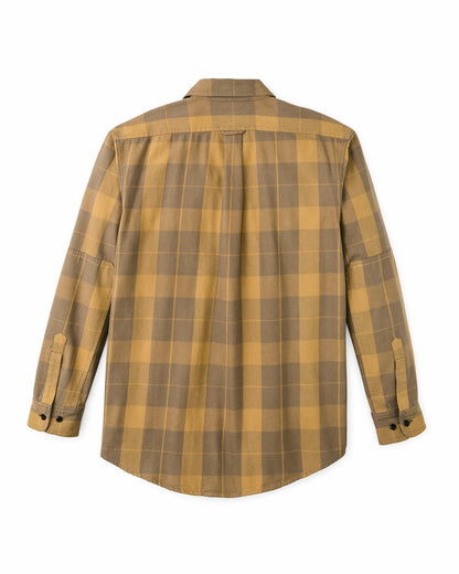 Filson Essential / Vintage Wash Alaskan Guide Shirt - Light Brown / Ochre Plaid