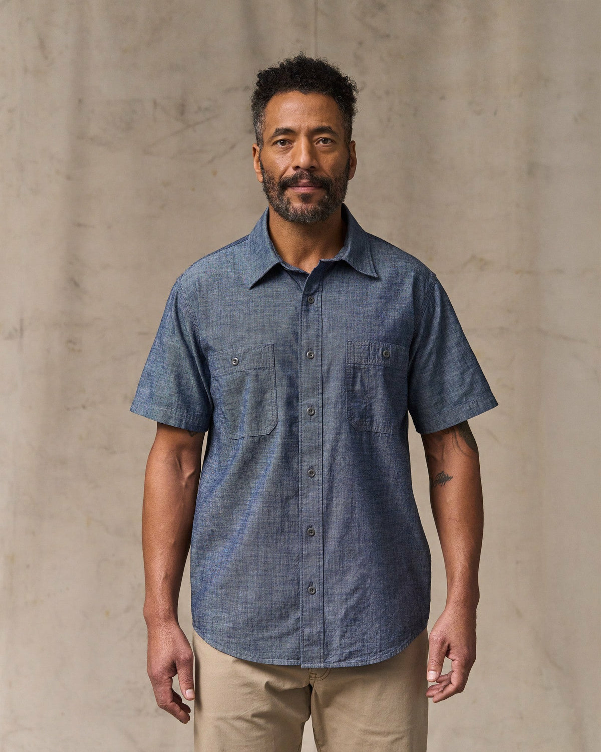 Filson Essential / Short Sleeve Chambray Shirt - Vintage Fade