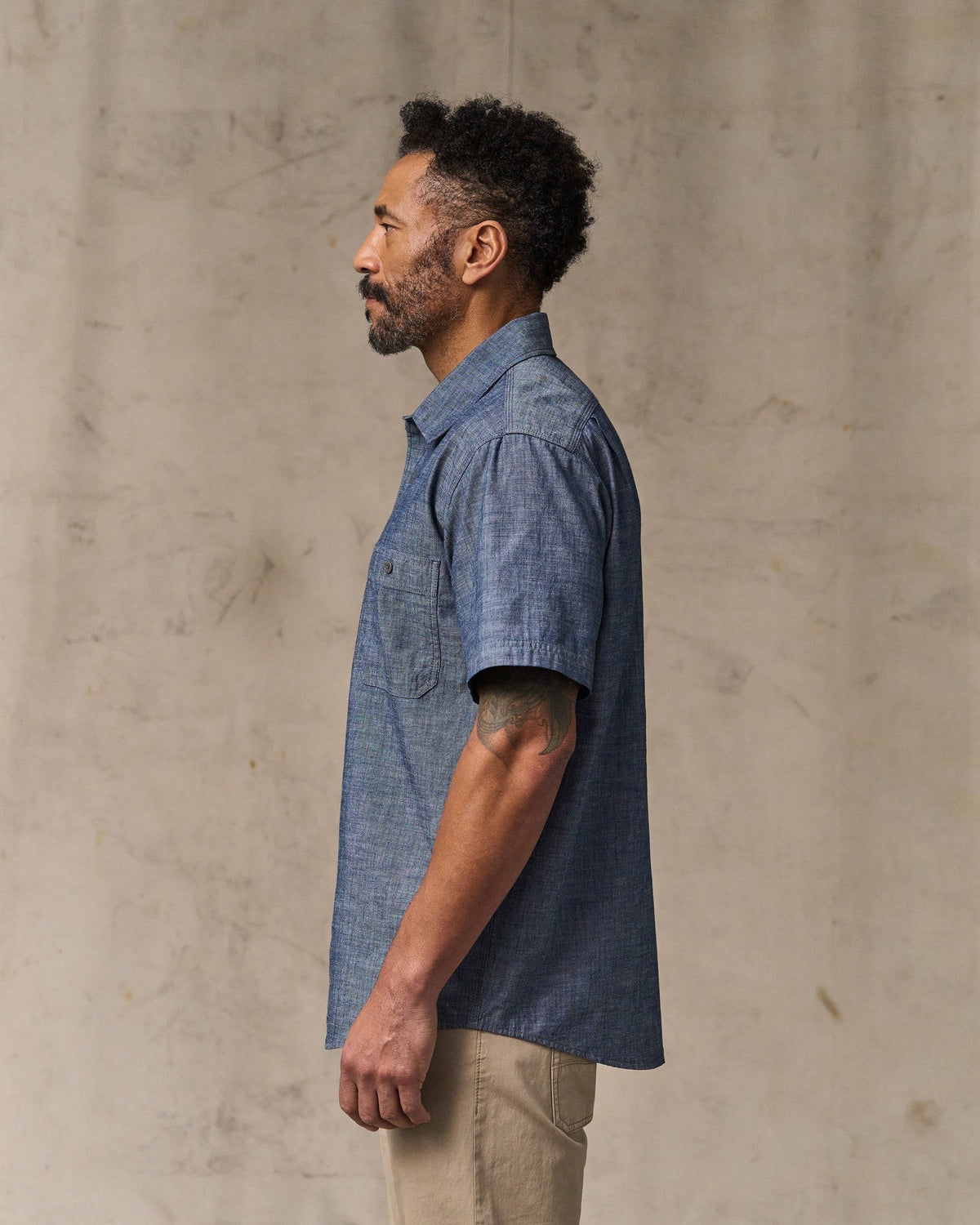 Filson Essential / Short Sleeve Chambray Shirt - Vintage Fade