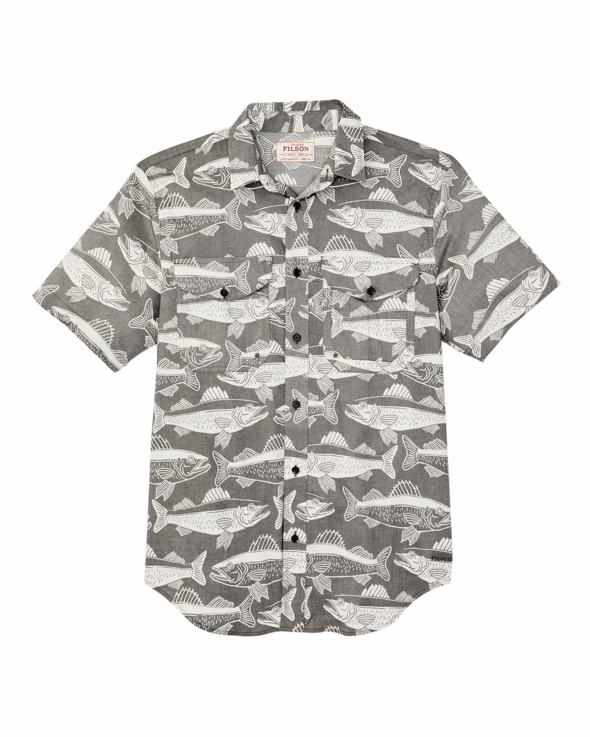 Filson Classic / Twin Lakes Short Sleeve Sport Shirt - Beluga / Print
