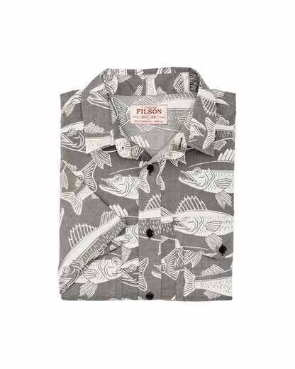 Filson Classic / Twin Lakes Short Sleeve Sport Shirt - Beluga / Print