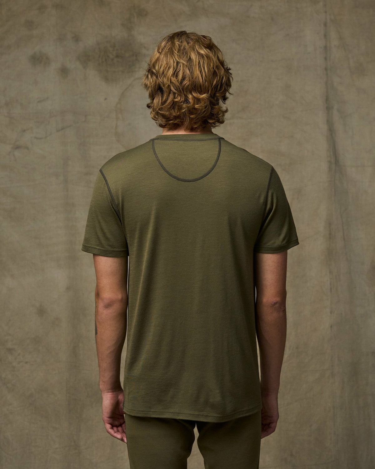 Filson Best Price / 210g Merino Wool Short Sleeve Crewneck - Dark Olive