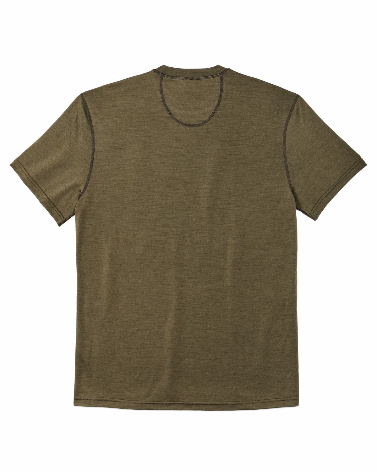 Filson Best Price / 210g Merino Wool Short Sleeve Crewneck - Dark Olive
