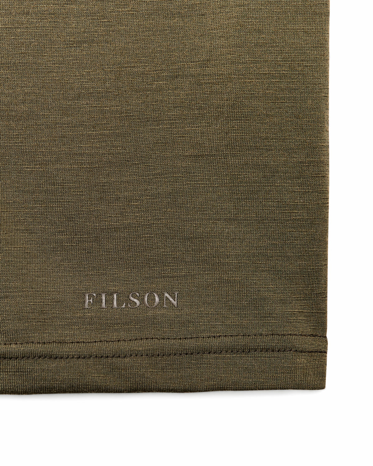 Filson Best Price / 210g Merino Wool Short Sleeve Crewneck - Dark Olive
