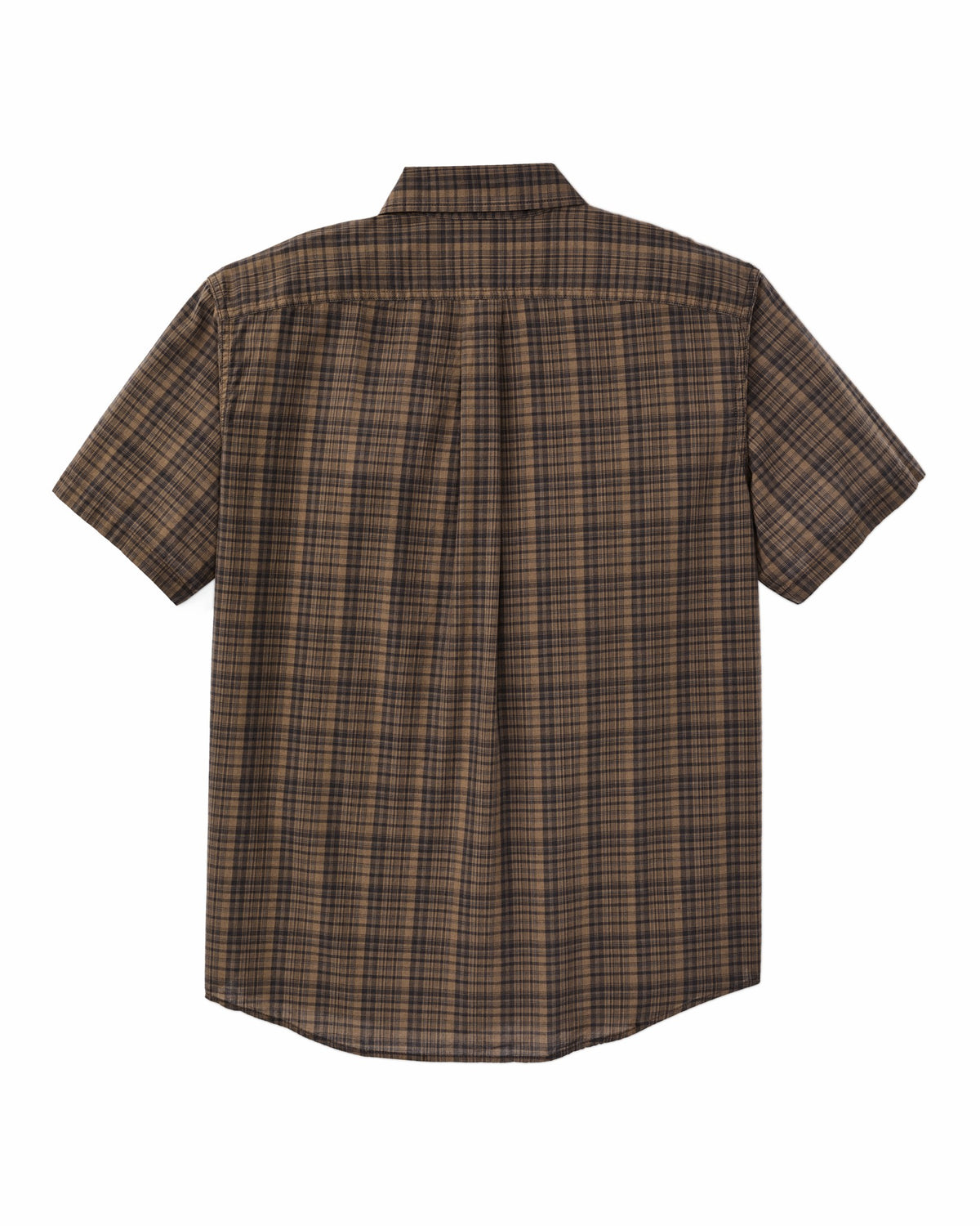 Filson Hot Sale / Short Sleeve Madras Popover Shirt - Brown / Olive Plaid
