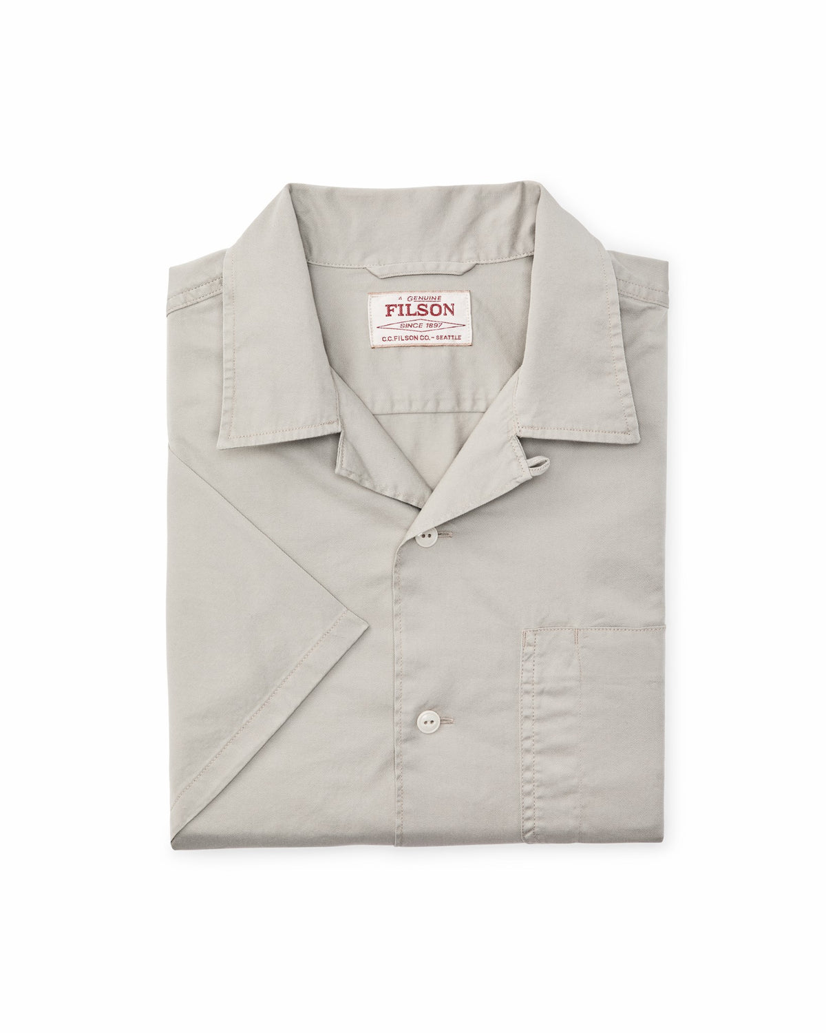 Filson Exclusive / Short Sleeve 4.5-oz. Twill Shirt - Gray Sky