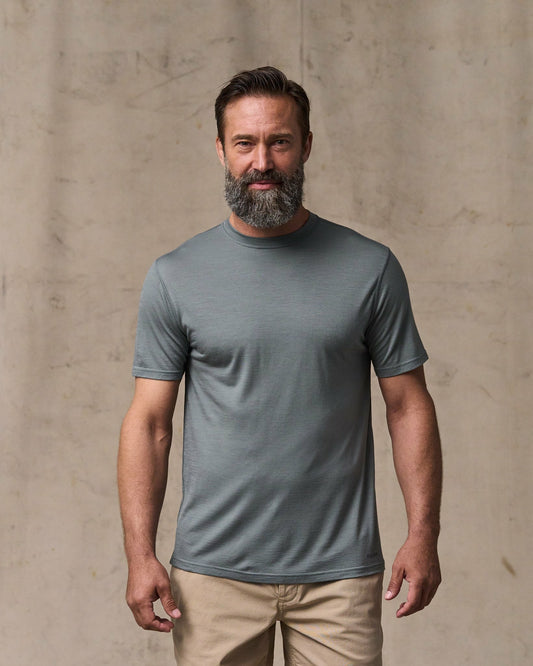 Filson Featured / Wool-Blend UPF T-Shirt - Sage Gray