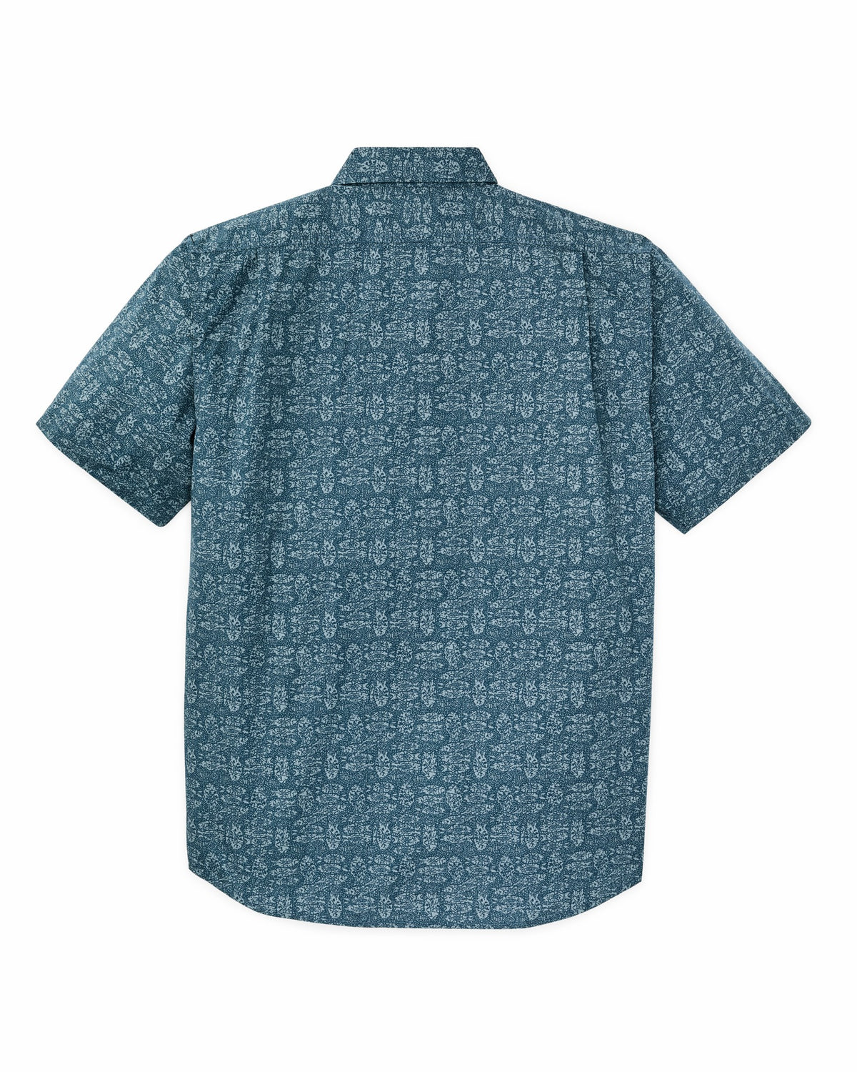 Filson Smart Buy / Filson's Washed Short Sleeve Feather Cloth Shirt - Blue / Print
