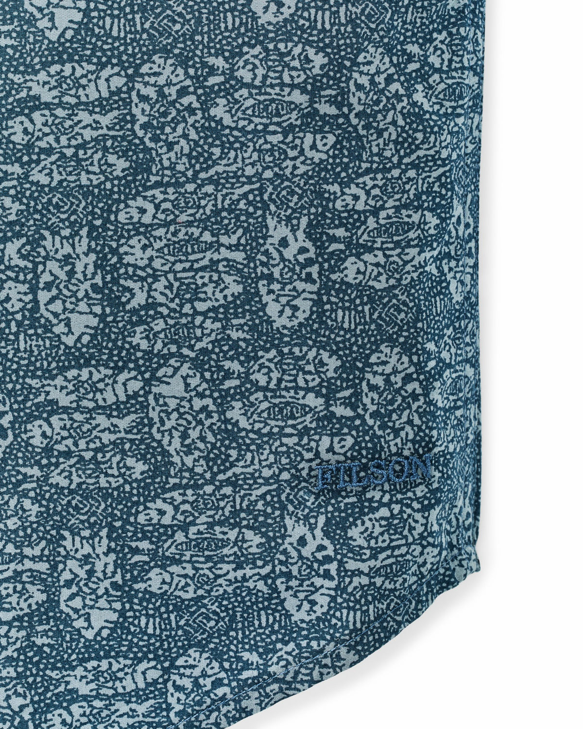 Filson Smart Buy / Filson's Washed Short Sleeve Feather Cloth Shirt - Blue / Print