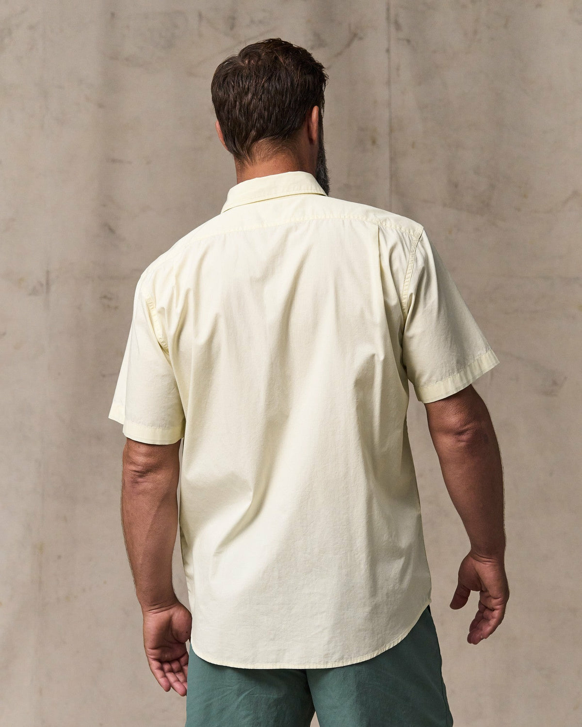 Filson Exclusive / Filson's Washed Short Sleeve Feather Cloth Shirt - Ivory