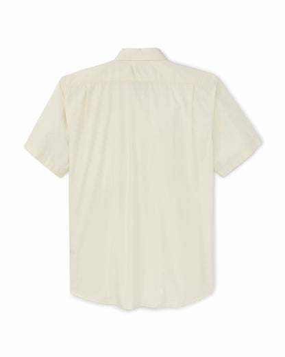 Filson Exclusive / Filson's Washed Short Sleeve Feather Cloth Shirt - Ivory