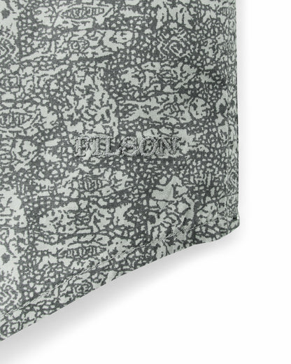 Filson Recommended / Filson's Washed Short Sleeve Feather Cloth Shirt - Khaki / Print