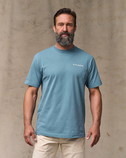 Filson Classic / Scenic Graphic T-shirt - Bluefin
