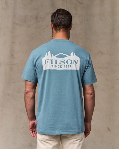 Filson Classic / Scenic Graphic T-shirt - Bluefin