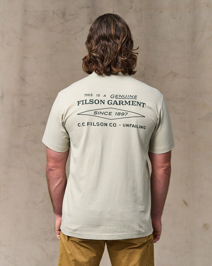 Filson Premium / Diamond Graphic T-shirt - Gray Sky