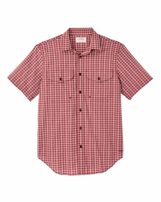 Filson Value / Twin Lakes Short Sleeve Sport Shirt - Brick / Cream Plaid