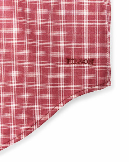 Filson Value / Twin Lakes Short Sleeve Sport Shirt - Brick / Cream Plaid