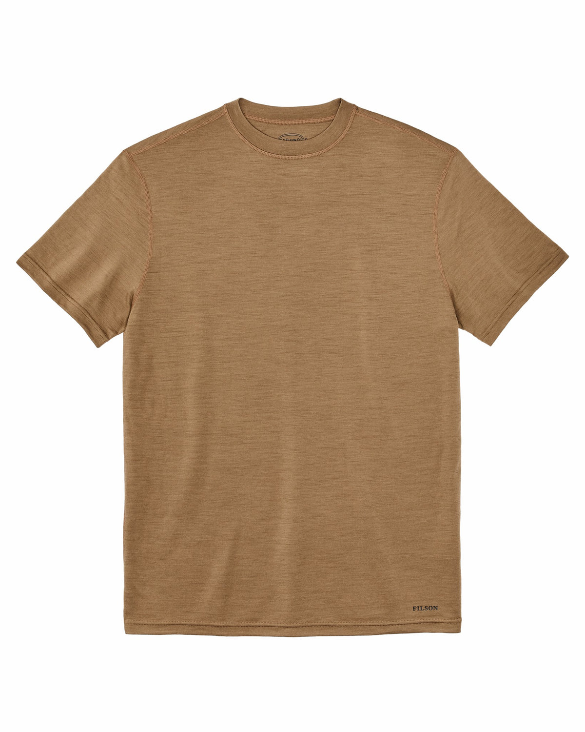 Filson Best Price / 210g Merino Wool Short Sleeve Crewneck - Rugged Tan