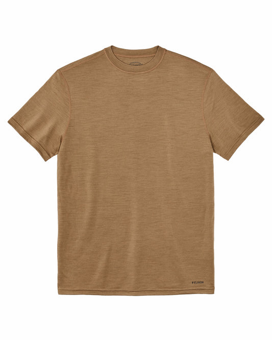 Filson Best Price / 210g Merino Wool Short Sleeve Crewneck - Rugged Tan