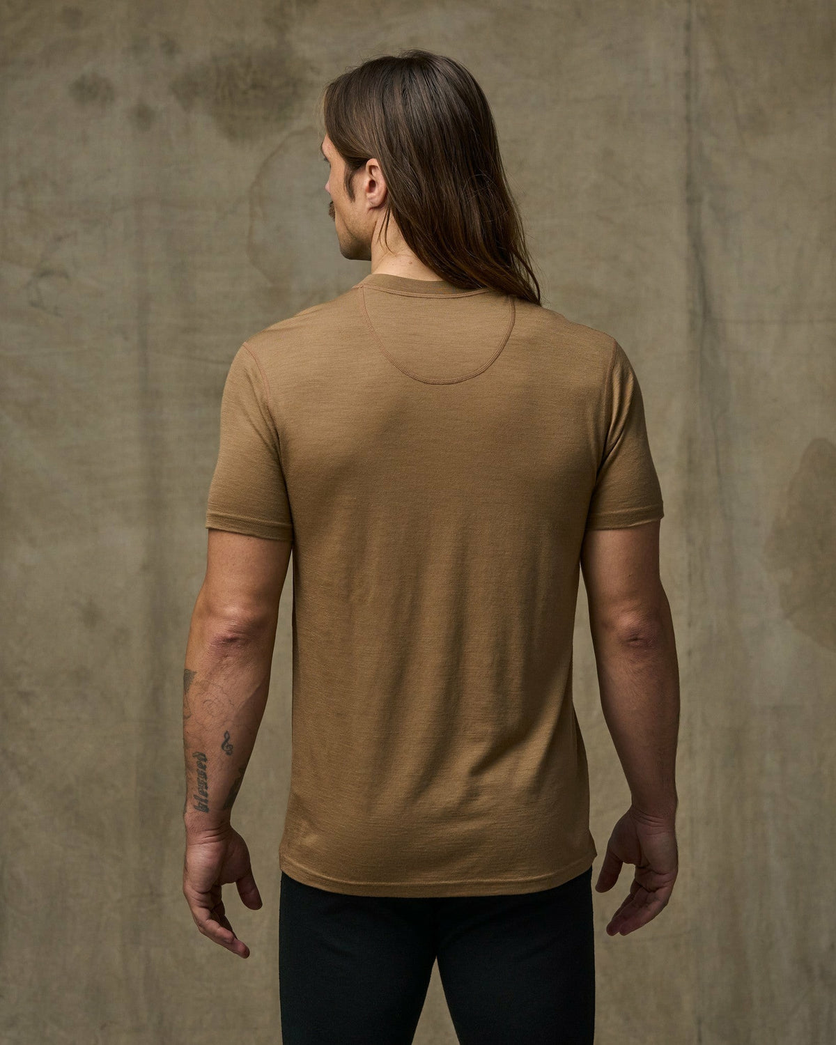 Filson Best Price / 210g Merino Wool Short Sleeve Crewneck - Rugged Tan