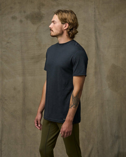 Filson Everyday / 210g Merino Wool Short Sleeve Crewneck - Dark Navy